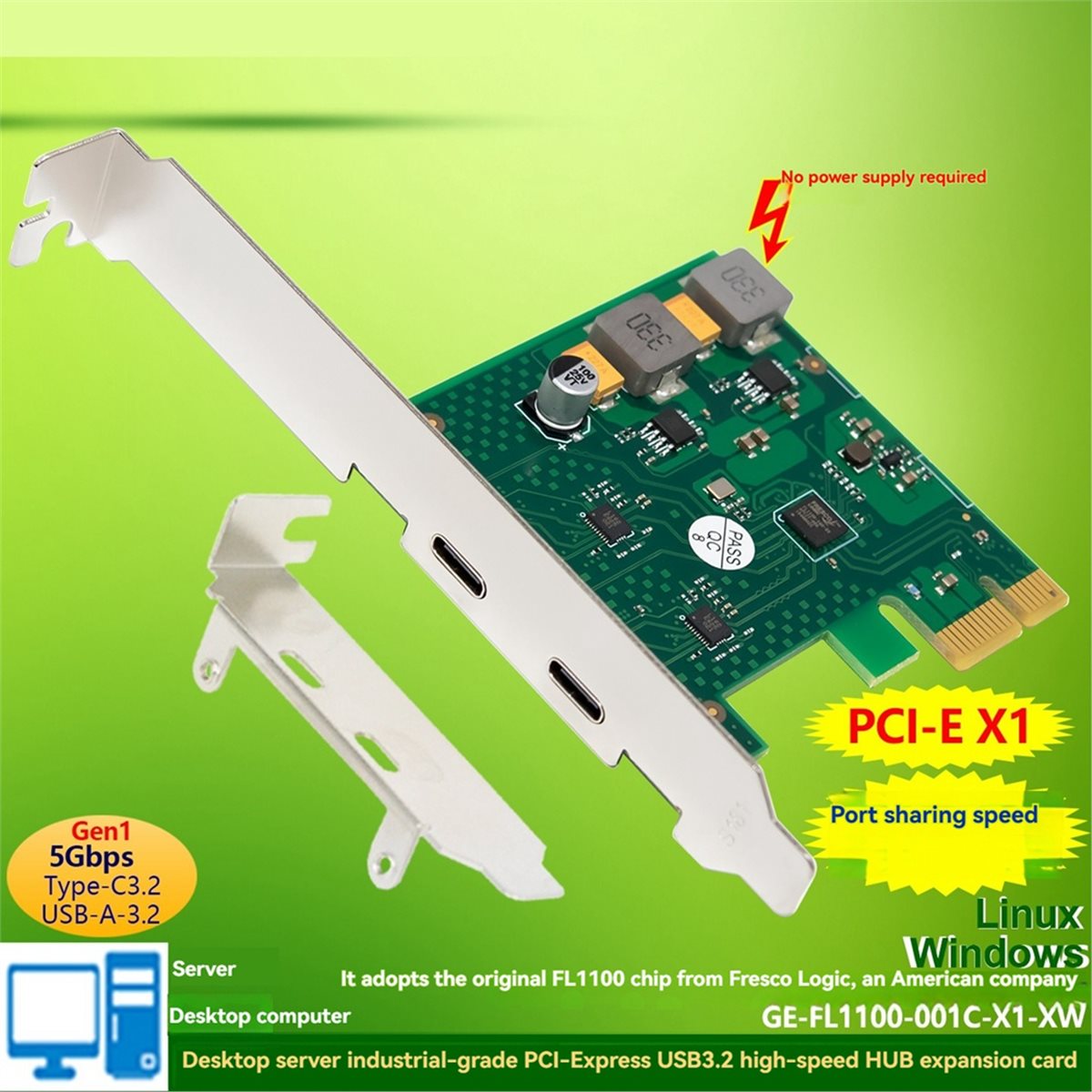 NEW FACTORY~USB3.0 PCI-E Expan - đánh giá và giá Usb Hub Type C