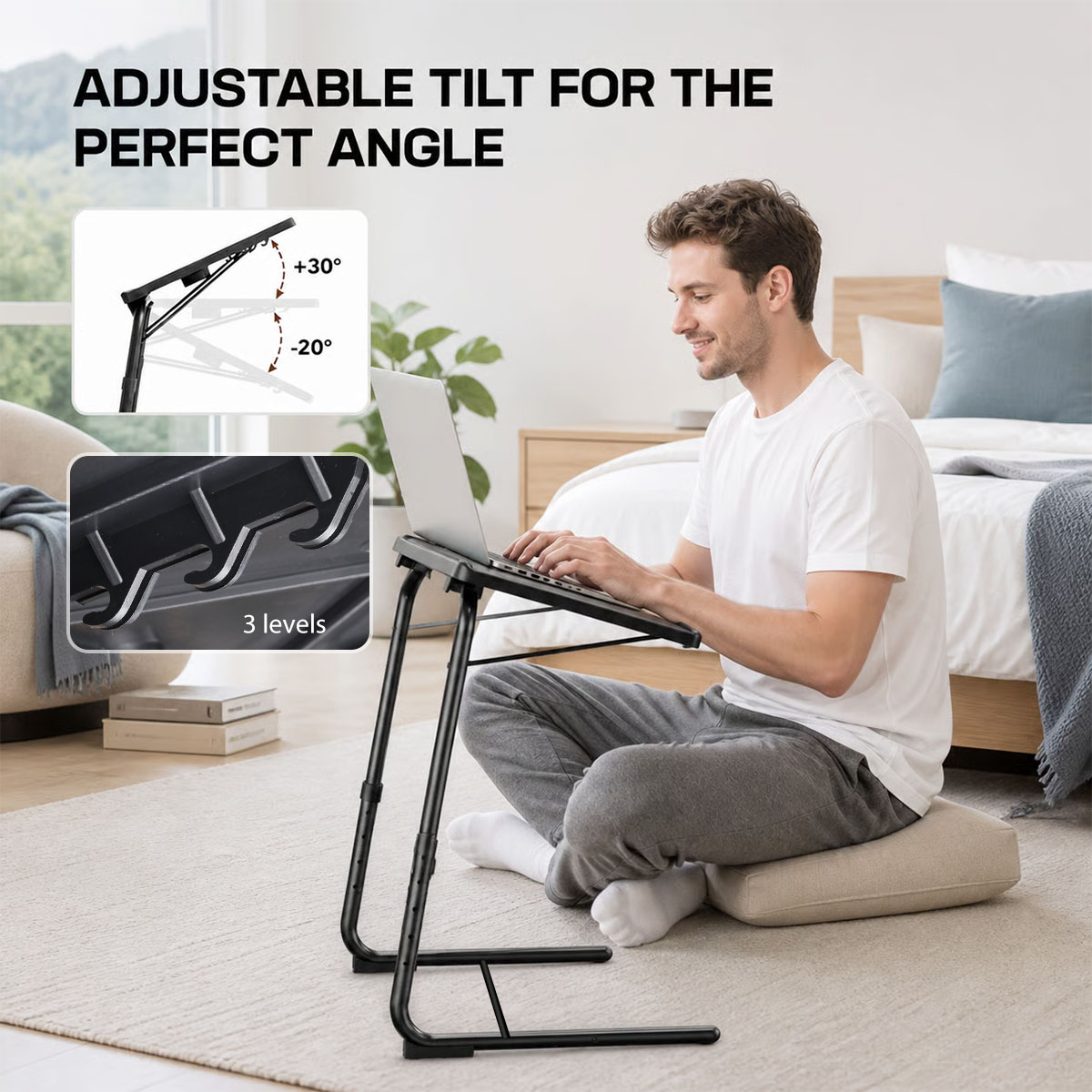 Adjustable Laptop Bed Table 6‑ - đánh giá và giá Tablet Lap Desk