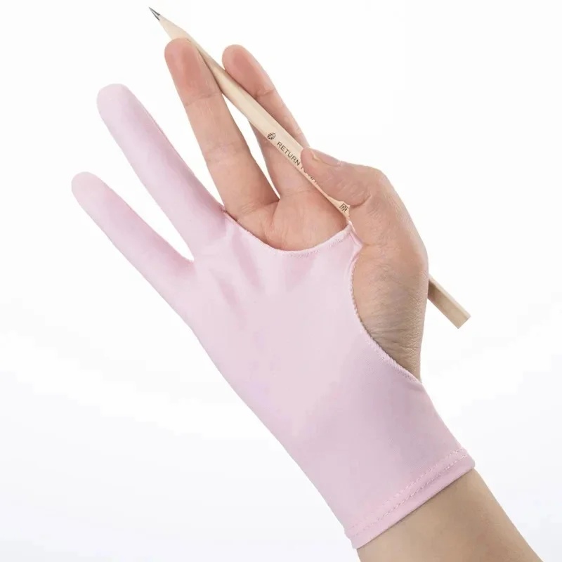 1/4pcs Anti-Fouling Two-Finger - đánh giá và giá Drawing Glove Artist